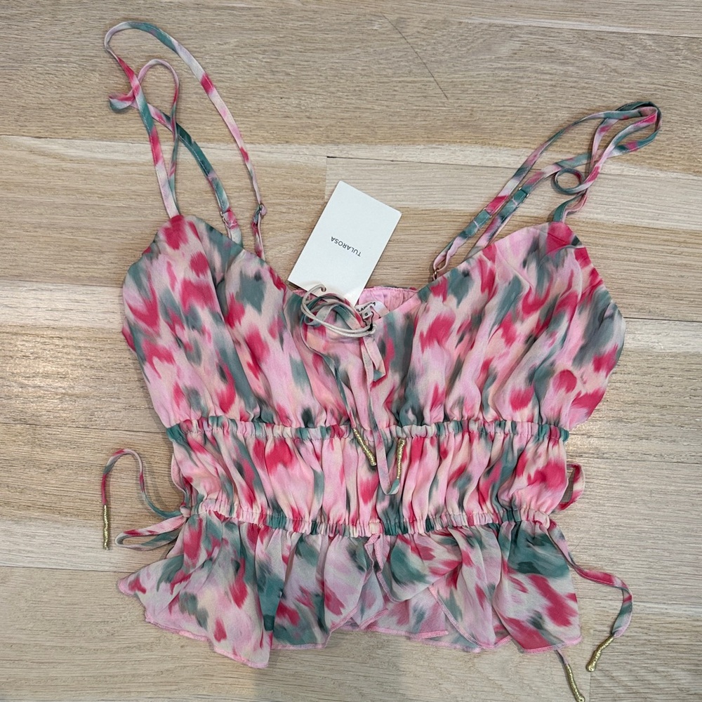 Tularosa Pink and Green Camisole